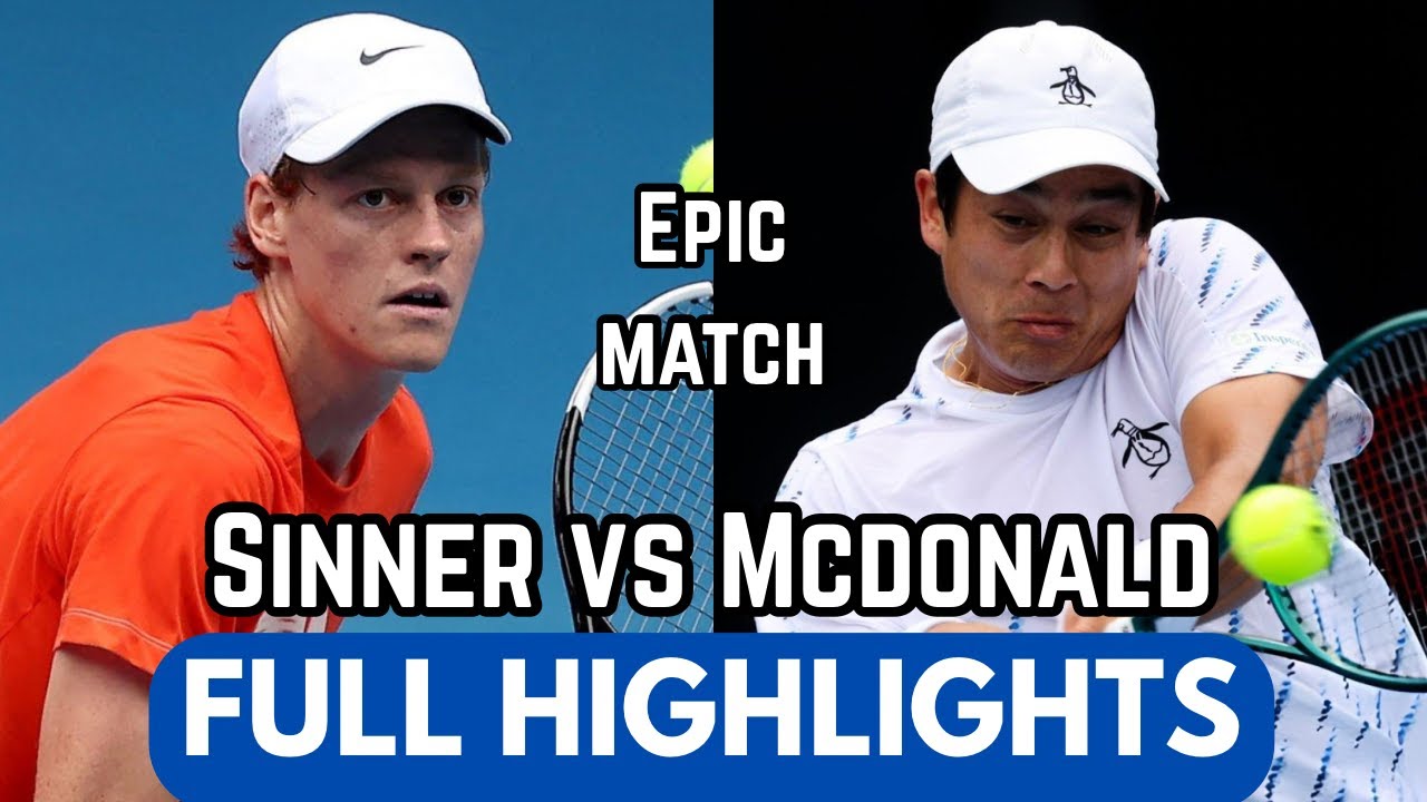 Jannik Sinner Thrilling Match vs McDonald Full Highlights Before AO 2026 (HD)