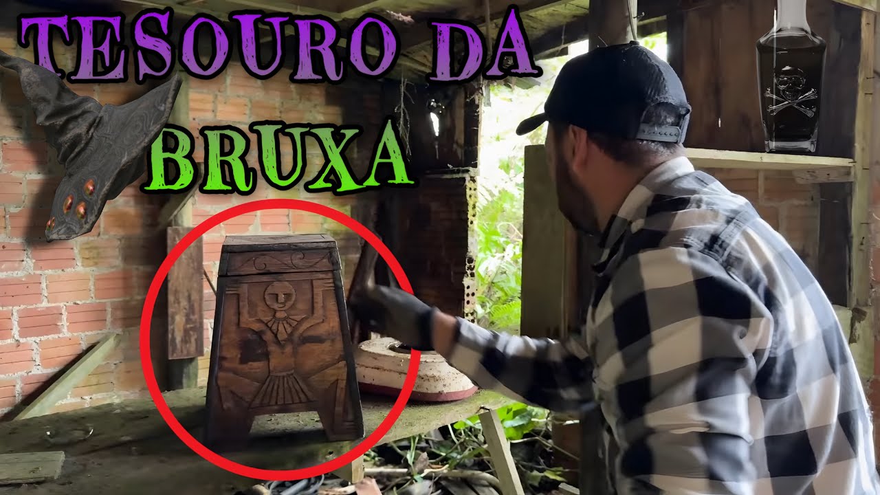 tesouro da bruxa foi encontrado na sua antiga casa no meio da floresta
