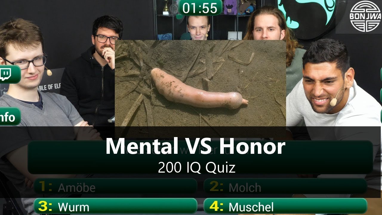 Mental VS Honor | 200 IQ Quiz #03 | mit Niklas, Matteo, Gino, Andi und Maurice