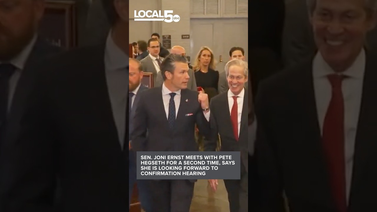 Sen. Joni Ernst meets with Pete Hegseth again #shorts