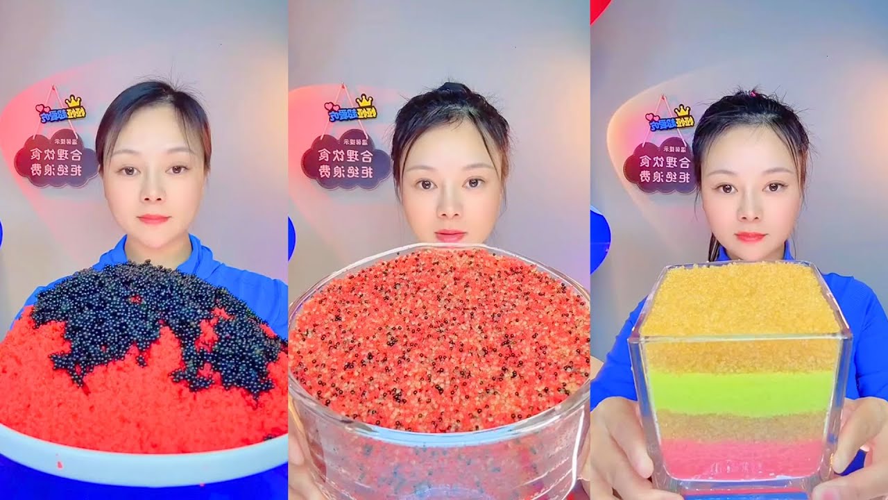 Colorful Fish Roe Eating ASMR | Soft Crunch Seafood Mukbang Colorful #2