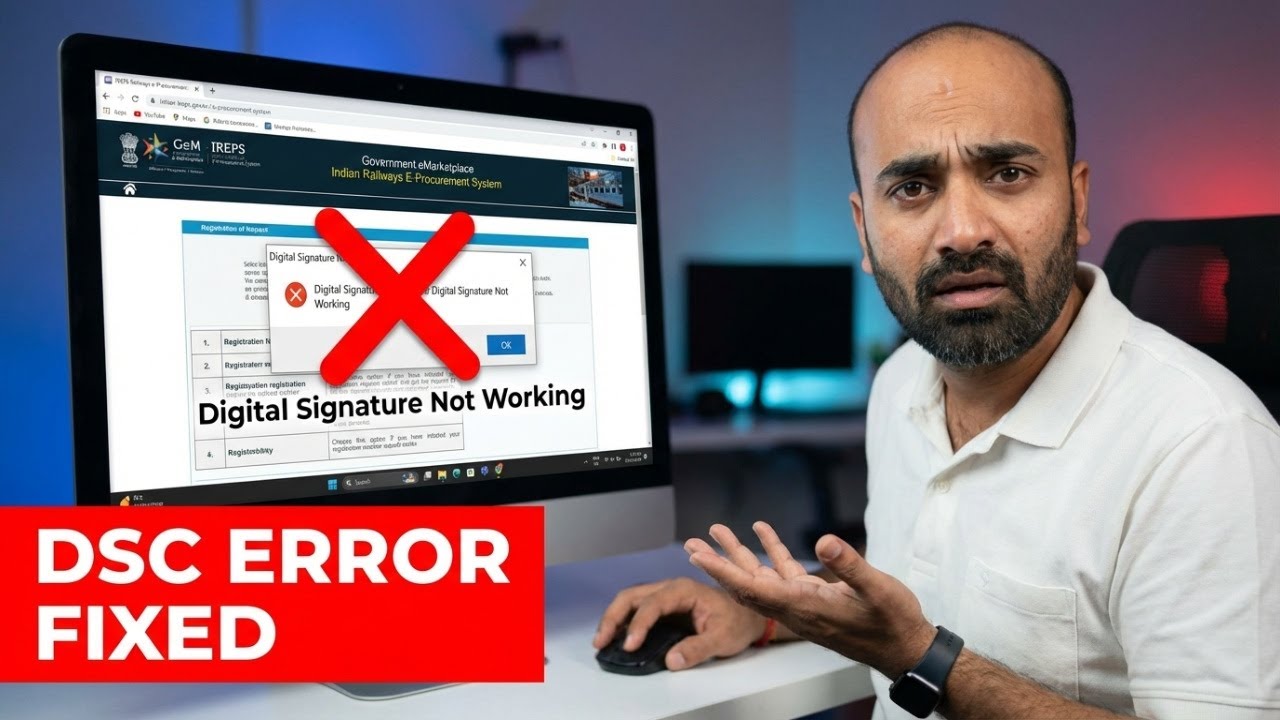 IREPS Digital signature not working