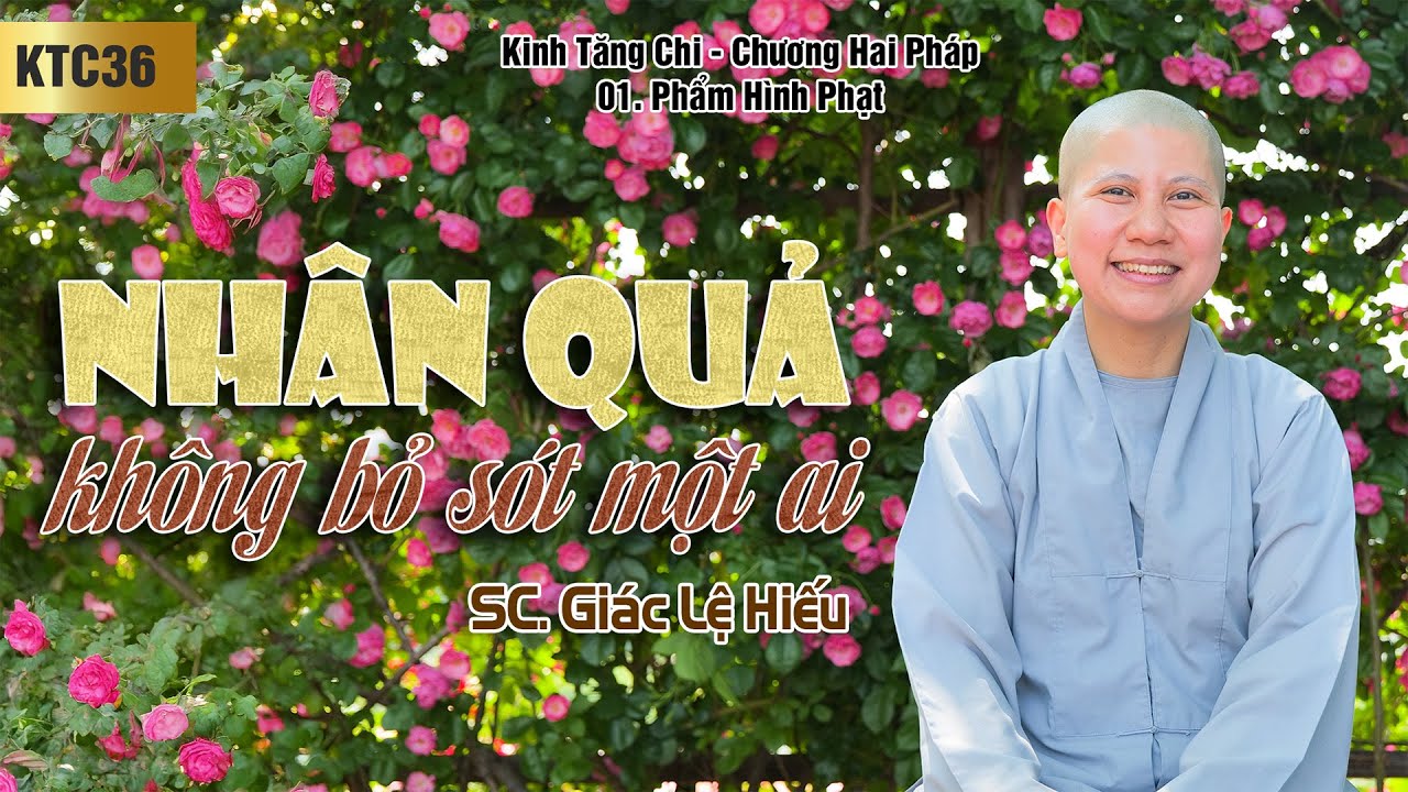 Nhân quả không bỏ sót một ai - Kinh Tăng Chi 036: C. Hai Pháp - 1. Phẩm Hình Phạt - SC. Giác Lệ Hiếu