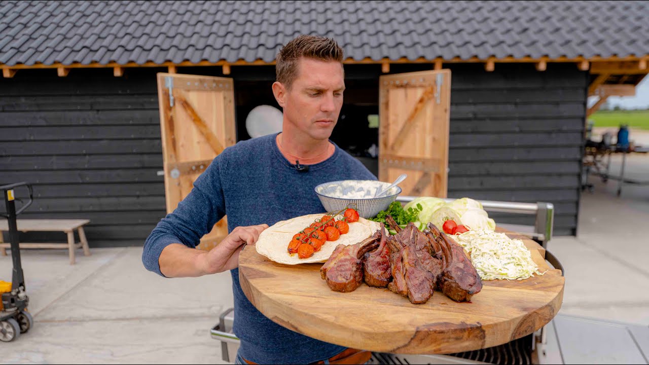 Lamb Chop Lunch for the boys that build my NEW Kitchen