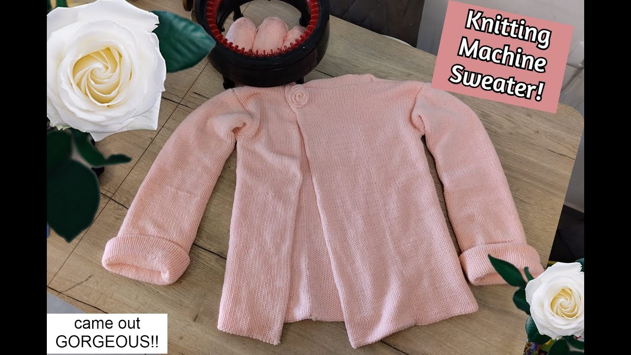 Knitting Machine (Circular) Sweater with the Addi Kingsize - Knitting Machine Pattern