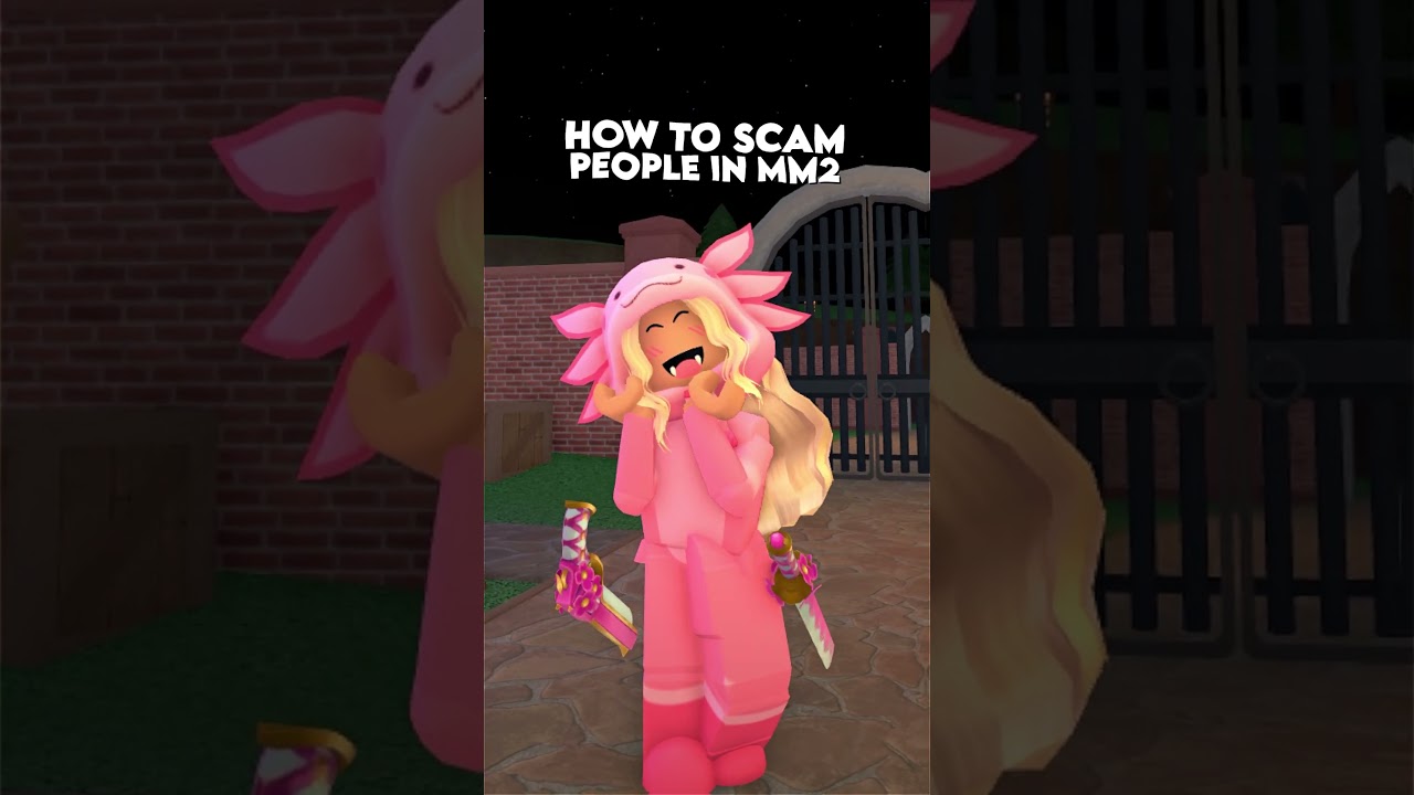 How to SCAM in MM2..😳 #mm2 #murdermystery #roblox