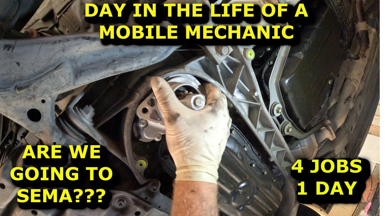 Day in the life of a mobile mechanic. 4 jobs and going to SEMA?