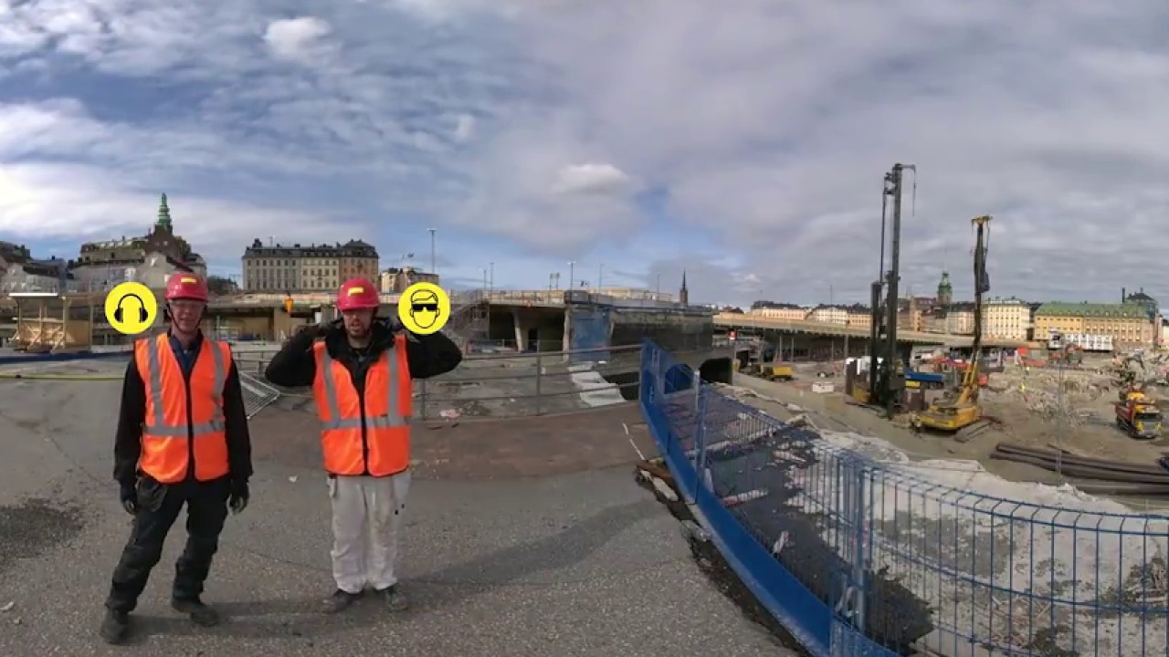 VR - Upplev farorna p&aring; ett bygge - f&ouml;lj med Johnnie och Mattias