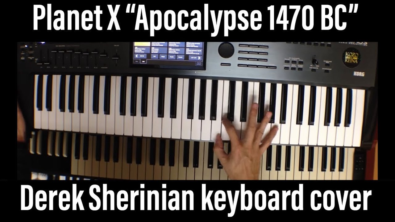 Planet X Apocalypse 1470 BC keyboard cover Derek Sherinian KRONOS HAMMOND XK3c Leslie 2101 デレクシェリニアン