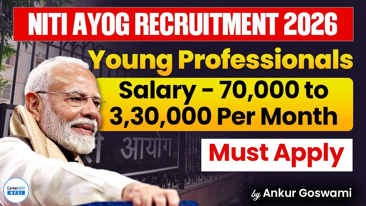 NITI Aayog Jobs 2026 | Young Professional Recruitment | Salary up to 3.3 LPM