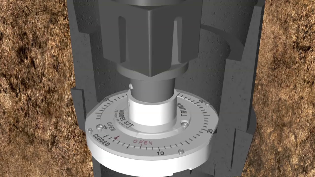 Valve Position Indicator Animation for Round Extension Stem