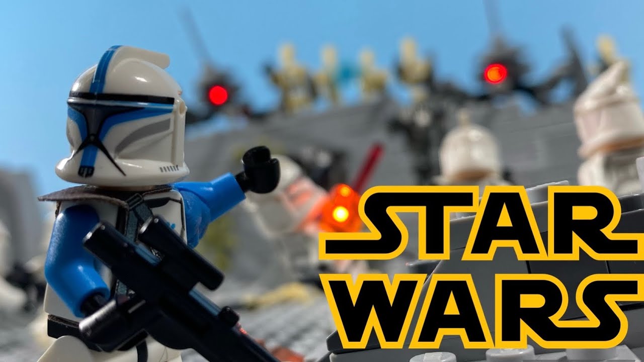 A clone wars battle-Holding the line | lego Star Wars stop-motion