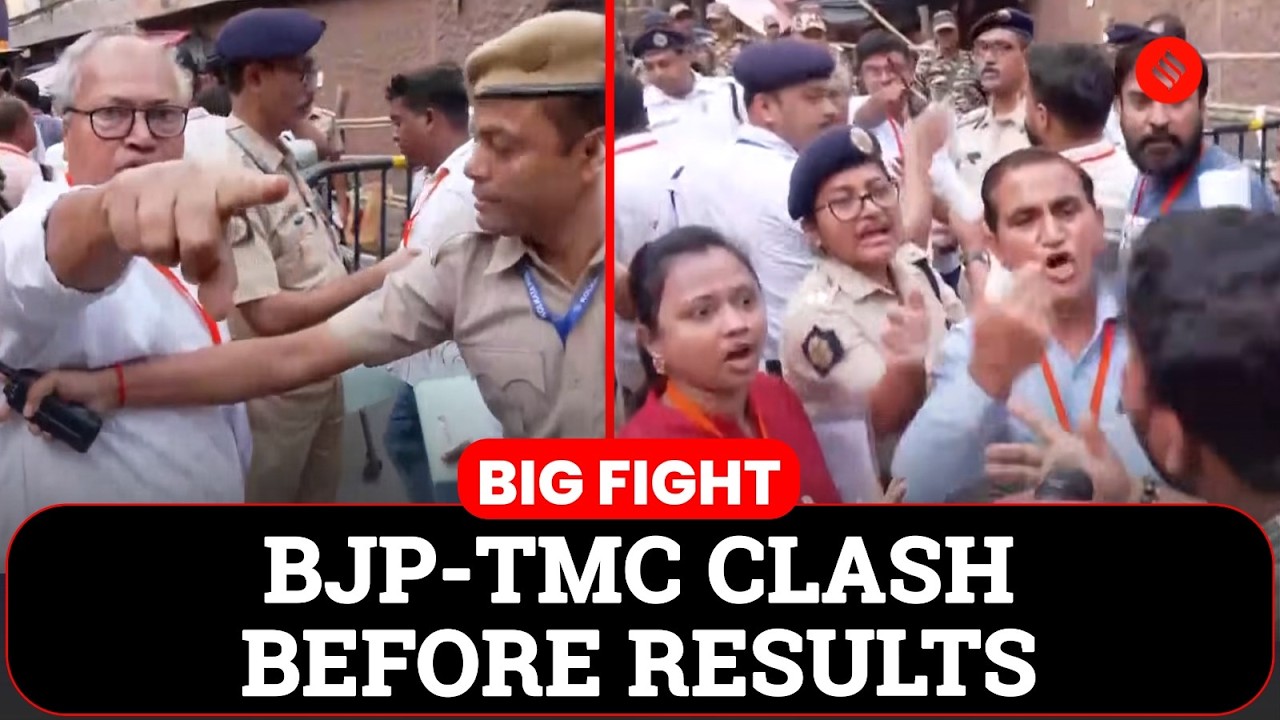 Bengal D-Day Drama: BJP vs TMC Clash Before Counting | Who Will Win West Bengal?