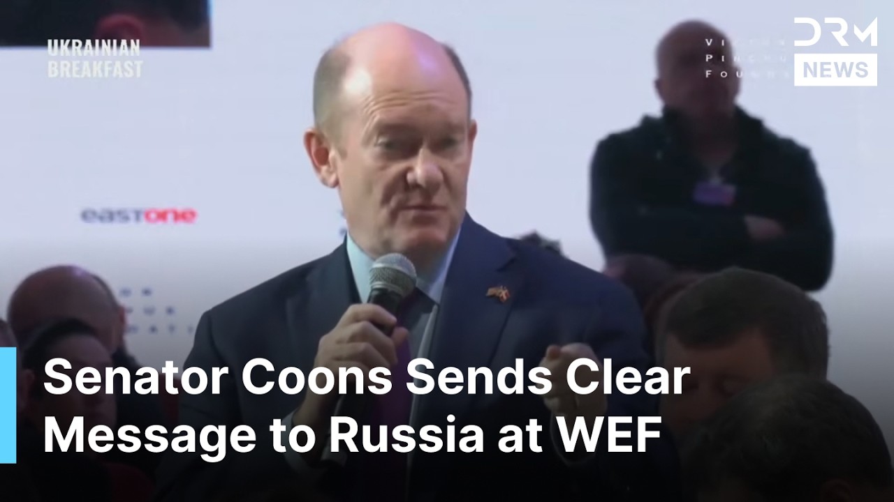 “They Are Fighting for Us”, Senator Chris Coons Vows Uninterrupted Support for Ukraine at WEF | AC1G
