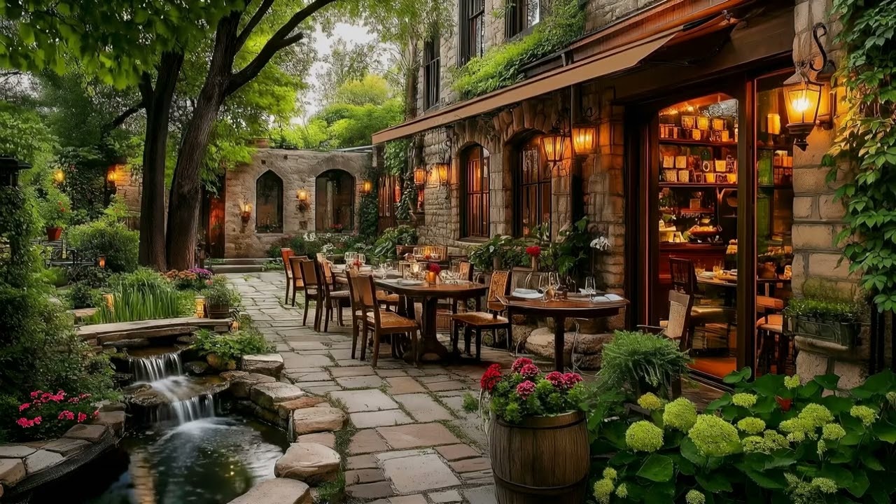 Soft Jazz Nature for Relieve Stress | Peaceful Cafe with Jazz Music Background to Calm