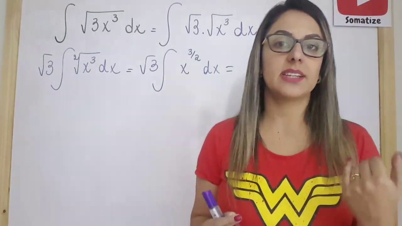 Qual a integral de raiz quadrada de 3x³ ?-  Integração simples- Prof Edna