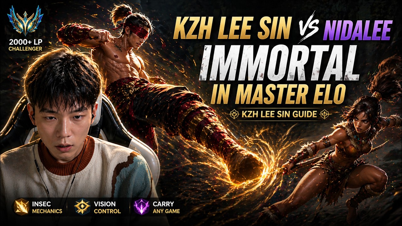 🔴 KZH Lee Sin vs Nidalee - Immortal In Master Elo - KZH Lee Sin Guide