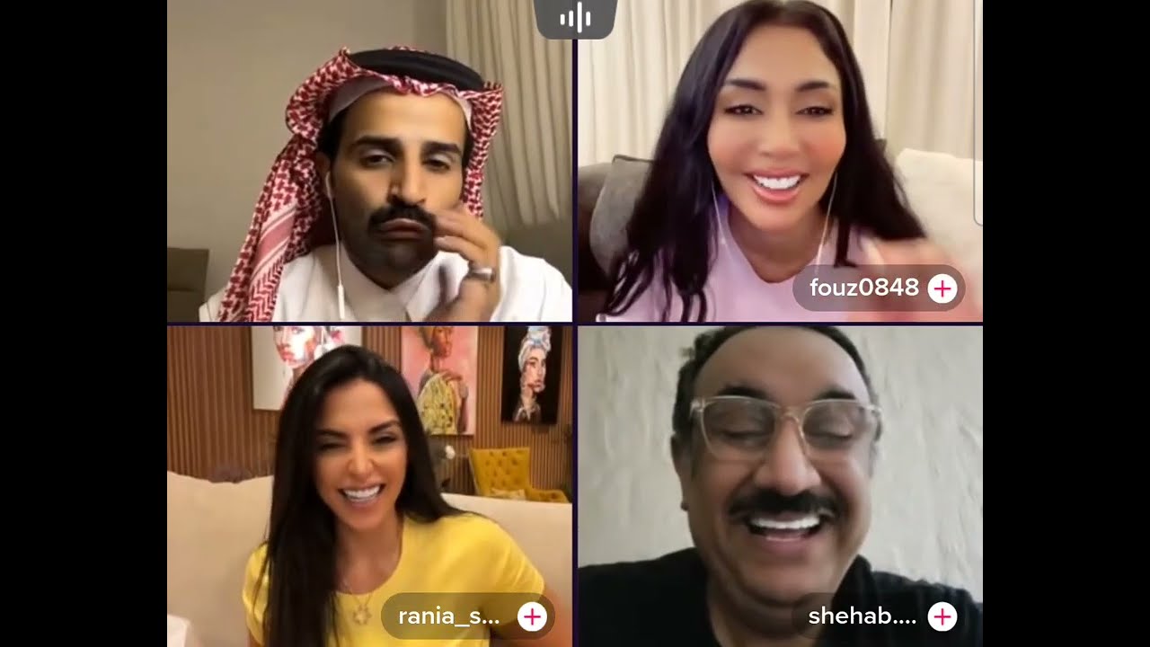 سعود القحطاني مع رانيا و فوز و شهاب: الفنانة وعد🤣😂