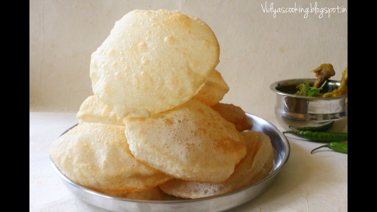 How to Prepare Poori (Fried Bread) Recipe Vidyascooking