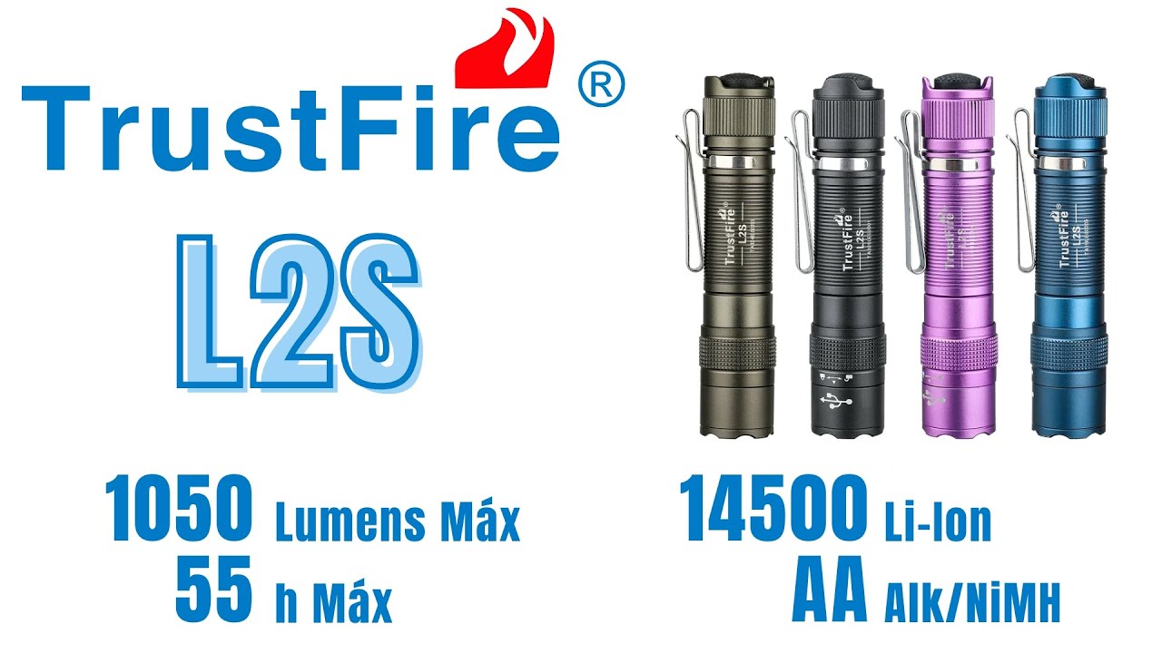 TrustFire L2S 1050 lumens 176 metros