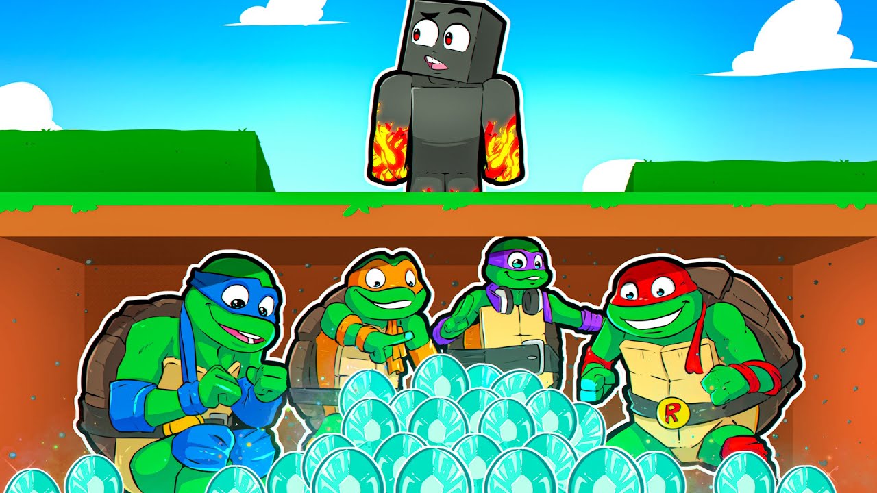7 Jeitos de Esconder DIAMANTES usando TARTARUGAS NINJA