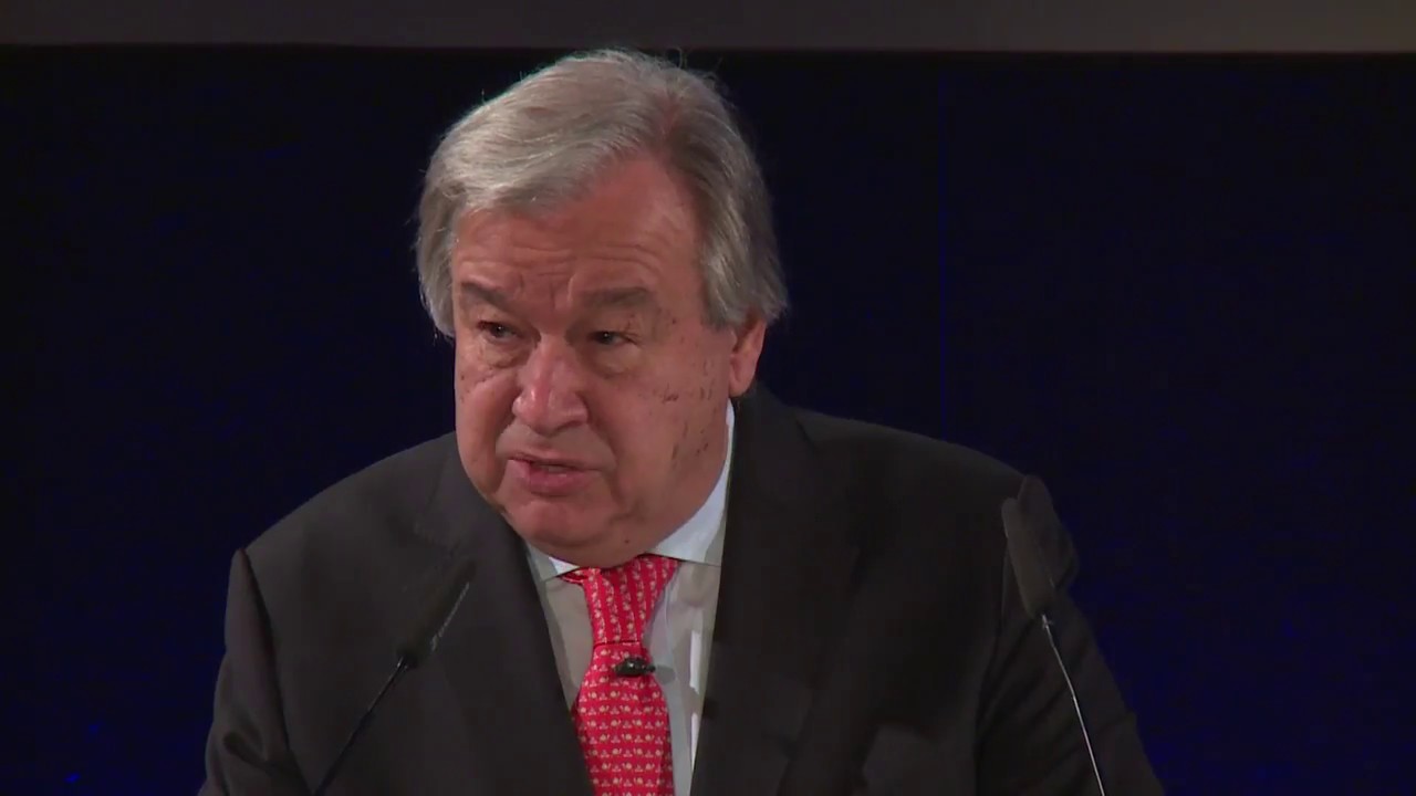 Agenda pour le d&eacute;sarmement - Annonce d'Ant&oacute;nio Guterres, Secr&eacute;taire g&eacute;n&eacute;ral des Nations Unies (VF)