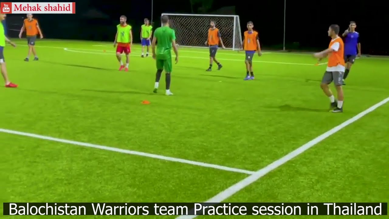 Balochistan Warriors football team In Thailand | First practice session Today ⚽📹 | Highlights