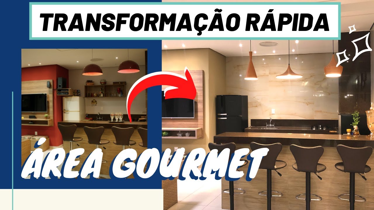 Transformação RÁPIDA - Reforma ÁREA GOURMET