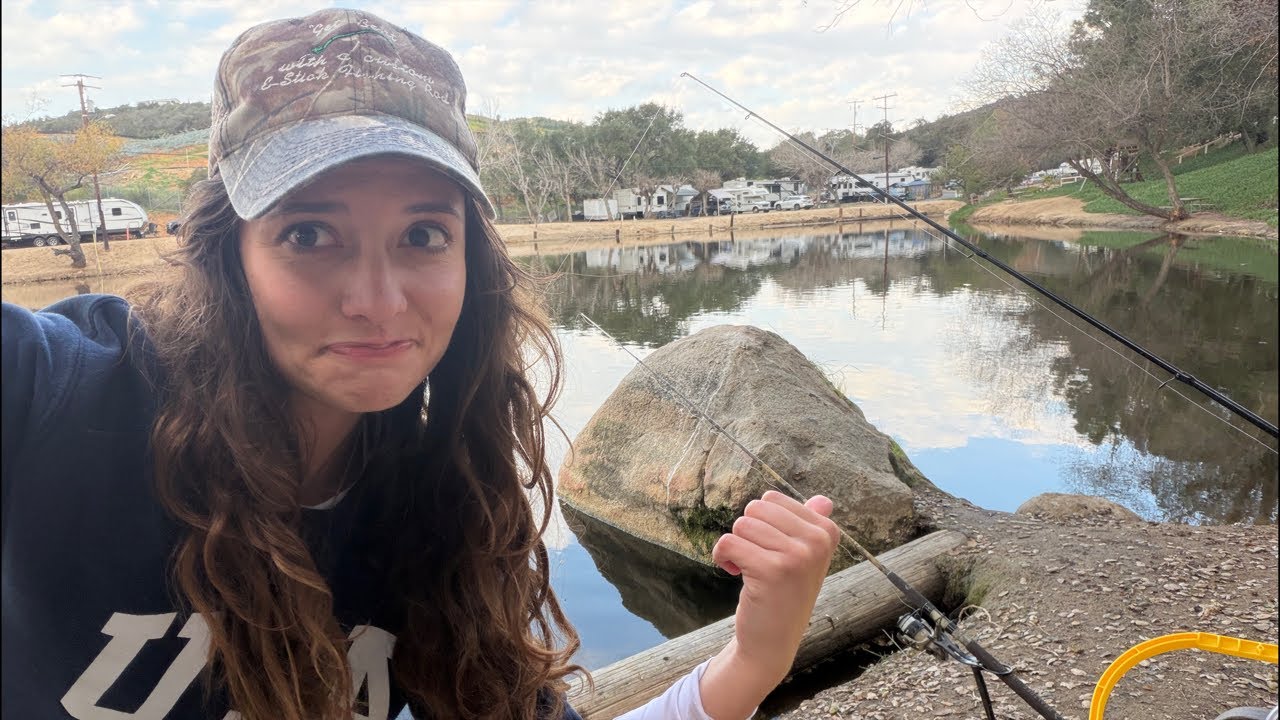 Fishing with all my might!