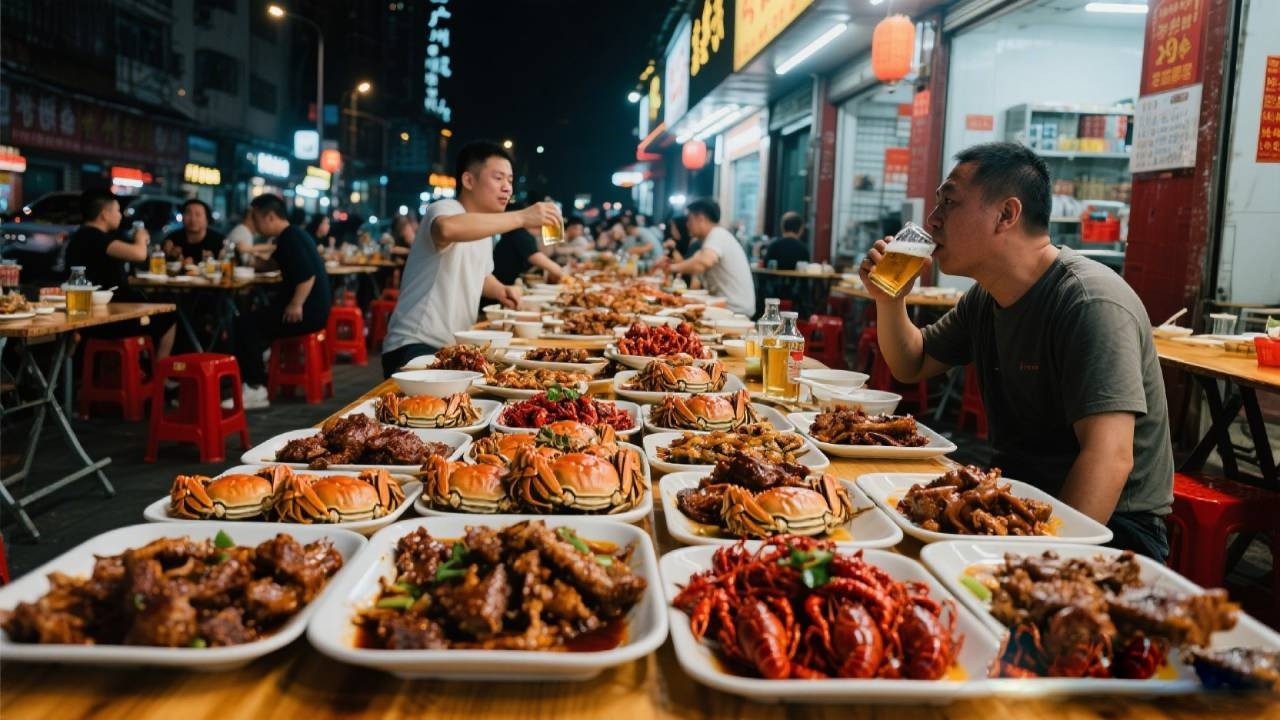 有螃蟹有虾，烧鸭烧鸡几十种菜17元随便吃 广州快餐届卷王，日均流水34000【舟小九】