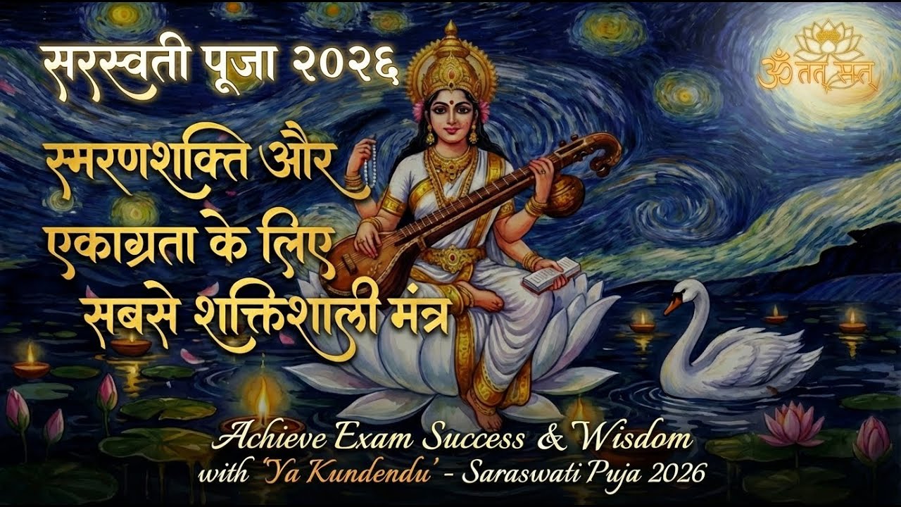 Saraswati Puja 2026 Special | Powerful Saraswati Vandana for Exam Success & Focus | Ya Kundendu