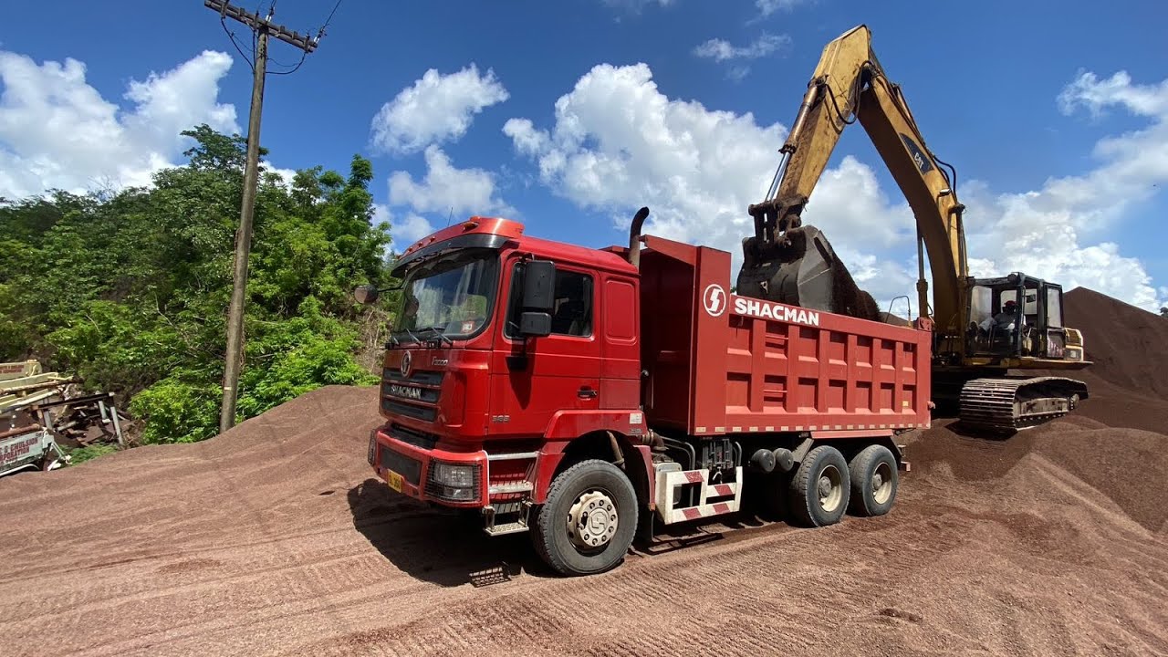 Trucks of Grenada leaving mt rush quarry S1E2