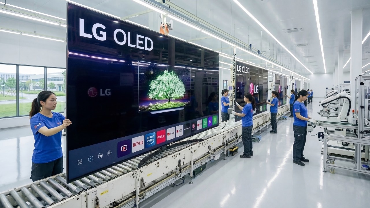 Inside the $10 Billion LG Electronics OLED TV Factory | How OLED Displays Are Made