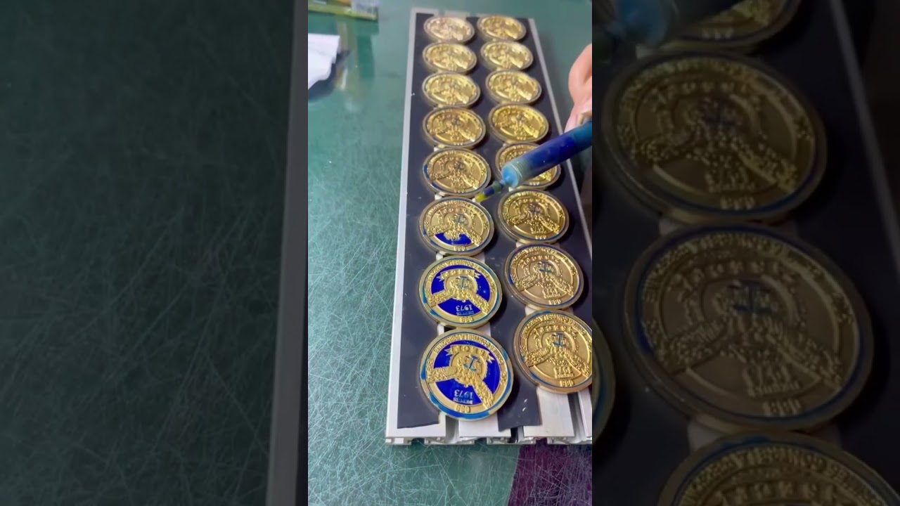 Challenge coin coloring #shorts