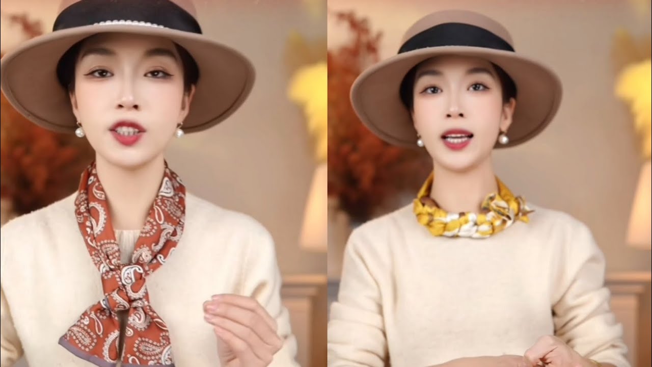 100 Stylish Ways to Tie a Silk Scarf #fashion #scarf #scarffashion