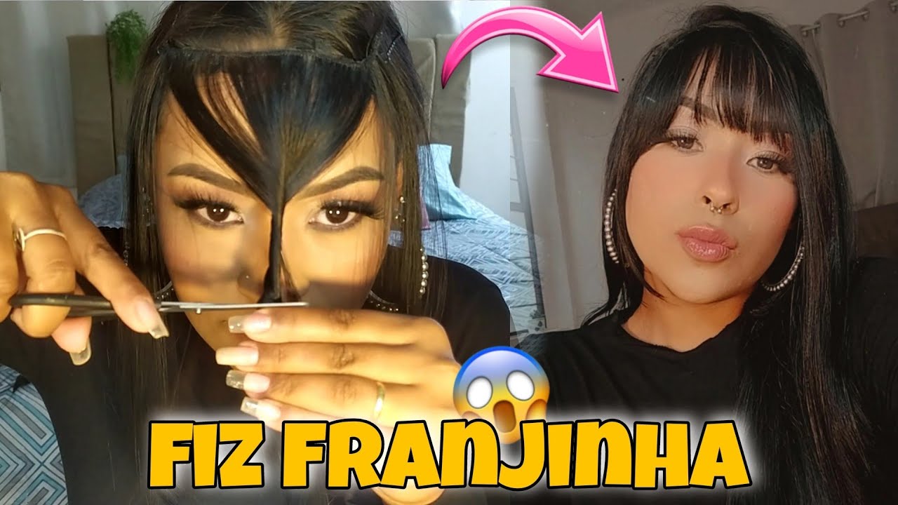 FIZ FRANJA COM CABELO ORGÂNICO 😱