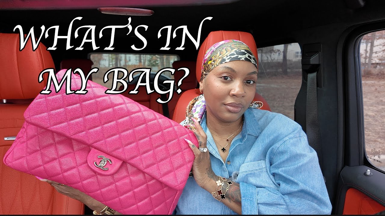 WHAT FITS IN MY CHANEL XXL CLASSIC FLAP 24C | SYDNEY WHITE