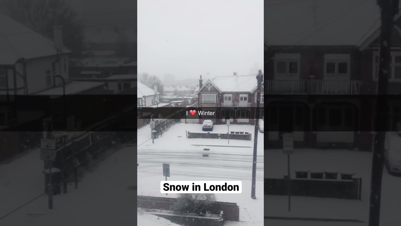 Snow in London | Winter in London , U.K. | Snowfall #london  #snow