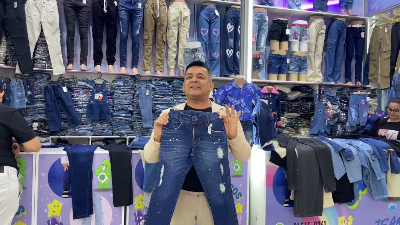 ACHEI NO BRÁS - R$25,00 JEANS INFANTIL, INCLUSIVE A CALÇA DO JOGADOR INFANTIL DIRETO DO FABRICANTE 
