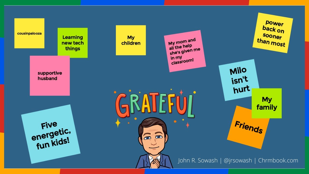 Classroom Lesson Ideas: Jamboard Gratefulness Wall