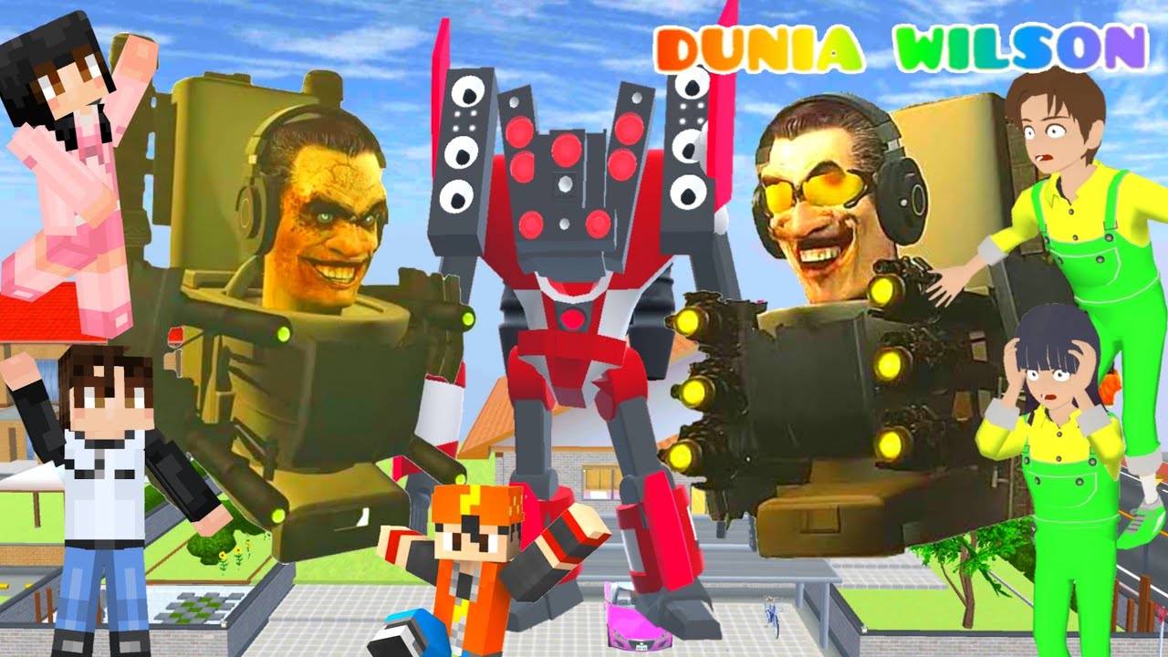 Yuta Mio Boboiboy vs Titan Raksasa G-Man Toilet Skibidi 🥰😍 Yuta Panggil Titan Raksasa Speakerman ‼️