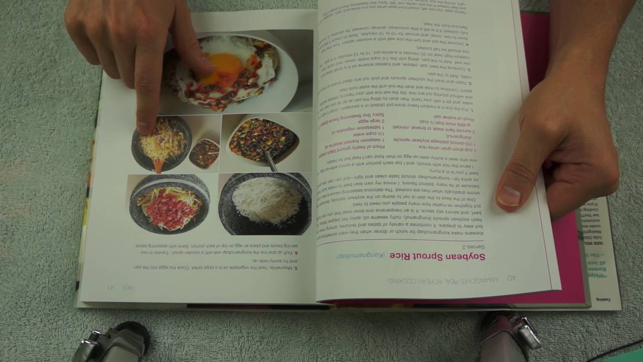 Soft Spoken Page Turning - Korean Cook Book - ASMR