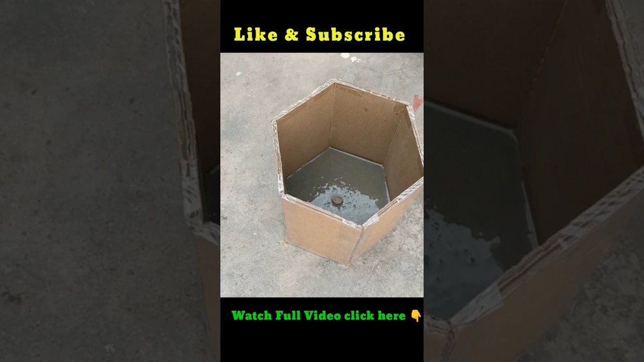 Idea to make cement Pot #cementing #cement  #art #trending #viral #diy #shorts