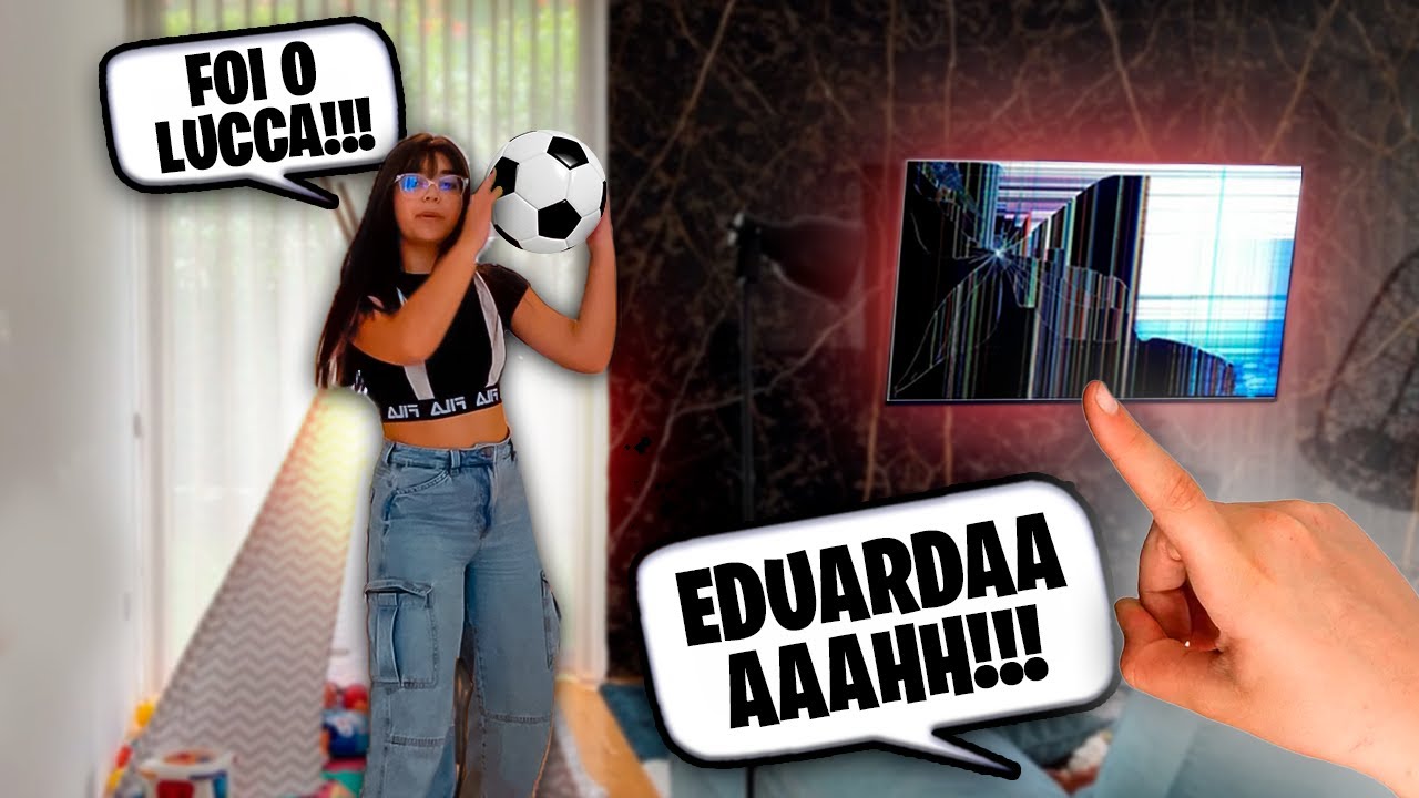 QUASE DESTRUÍ A CASA JOGANDO BOLA.