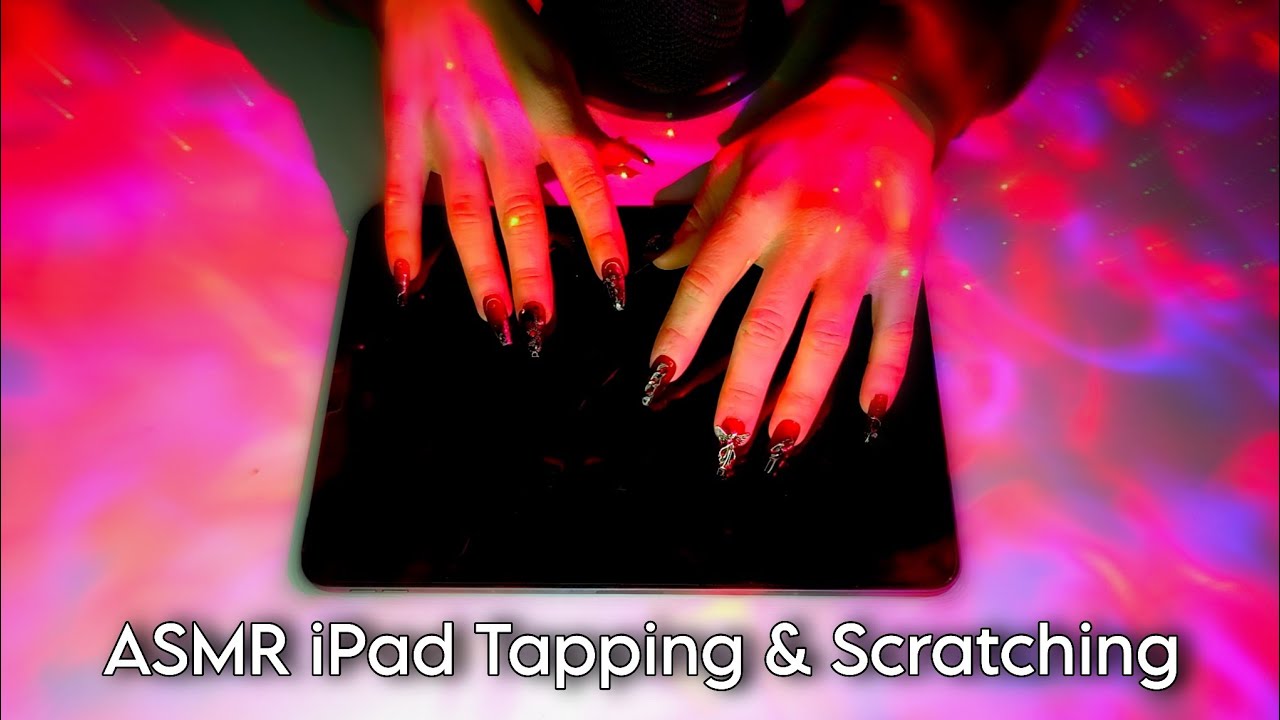 ASMR iPad (Screen) Tapping and Scratching - looped