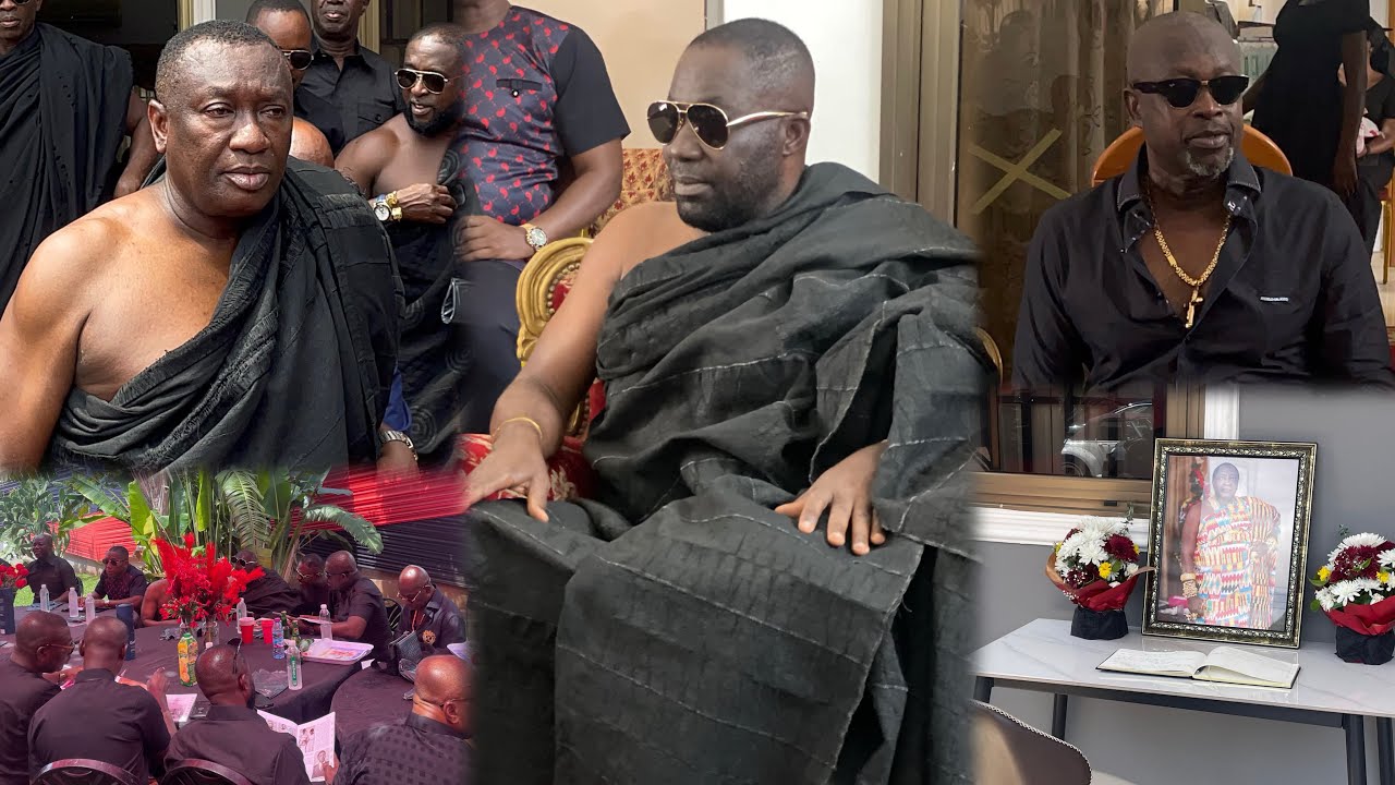 Despite,SP,East Legon Members visit Wife & Children of Akyempenhene Nana Aduse Poku to comfort them😱
