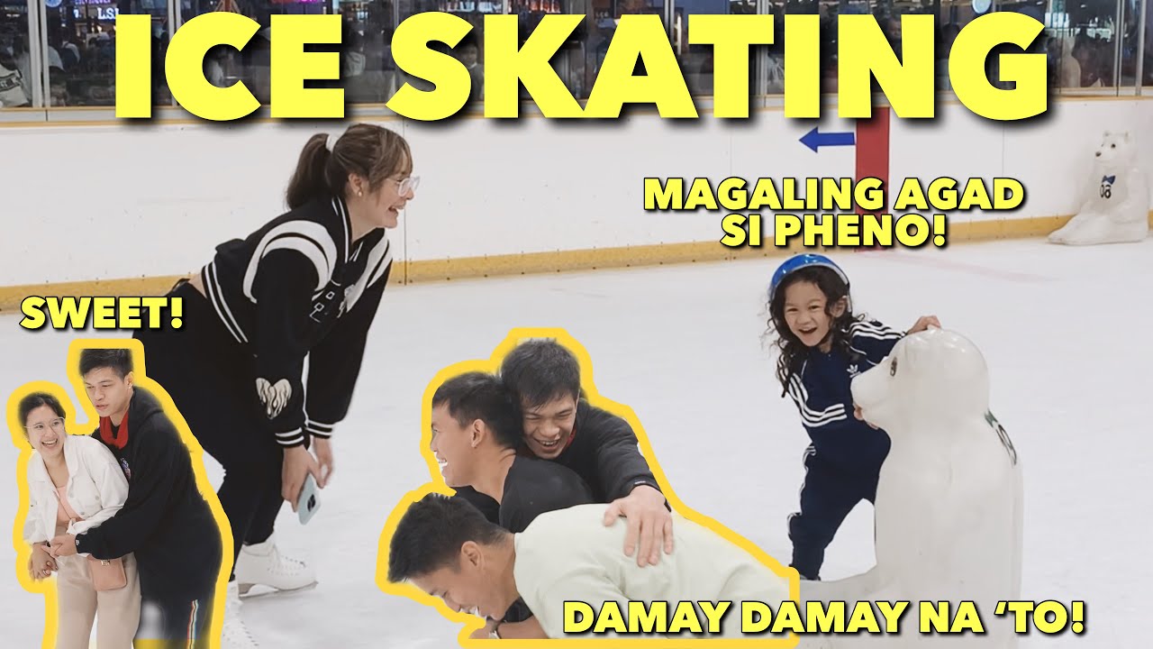 NAG KA SUBUKAN SA ICE SKATING KASAMA SILA ATE AWI AT PHENO! 🤣 | CHASEPH