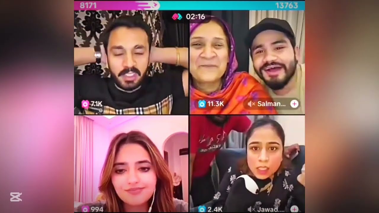 Rajab butt ki mama ✨ | gazal Jawad & ayat|Live match tiktok |new tiktok live match January 31, 2025