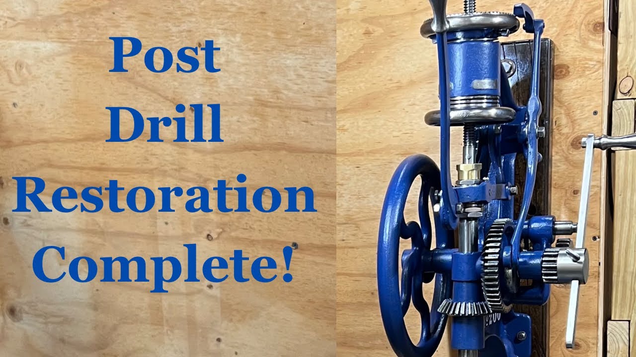 Part 7! Final assembly, reveal, and first chips with the Champion 200 blacksmith post drill.