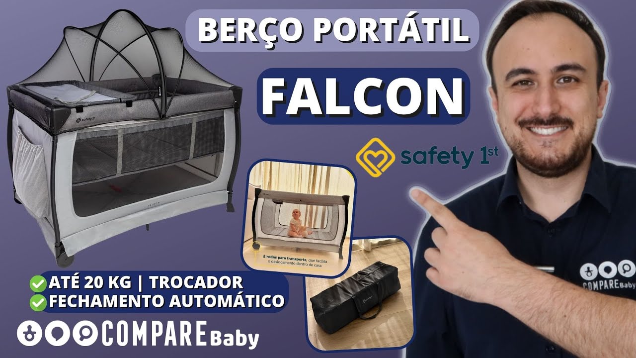 Berço Portátil FALCON Safety 1st | ✅ Funções | Como ABRIR e FECHAR?